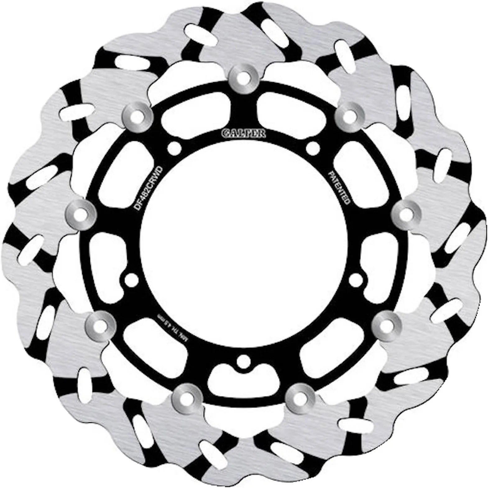 Front Floating Grooved Wave Brake Disc - Galfer Compatible With Yamaha Yzf-R46 600 (2005)