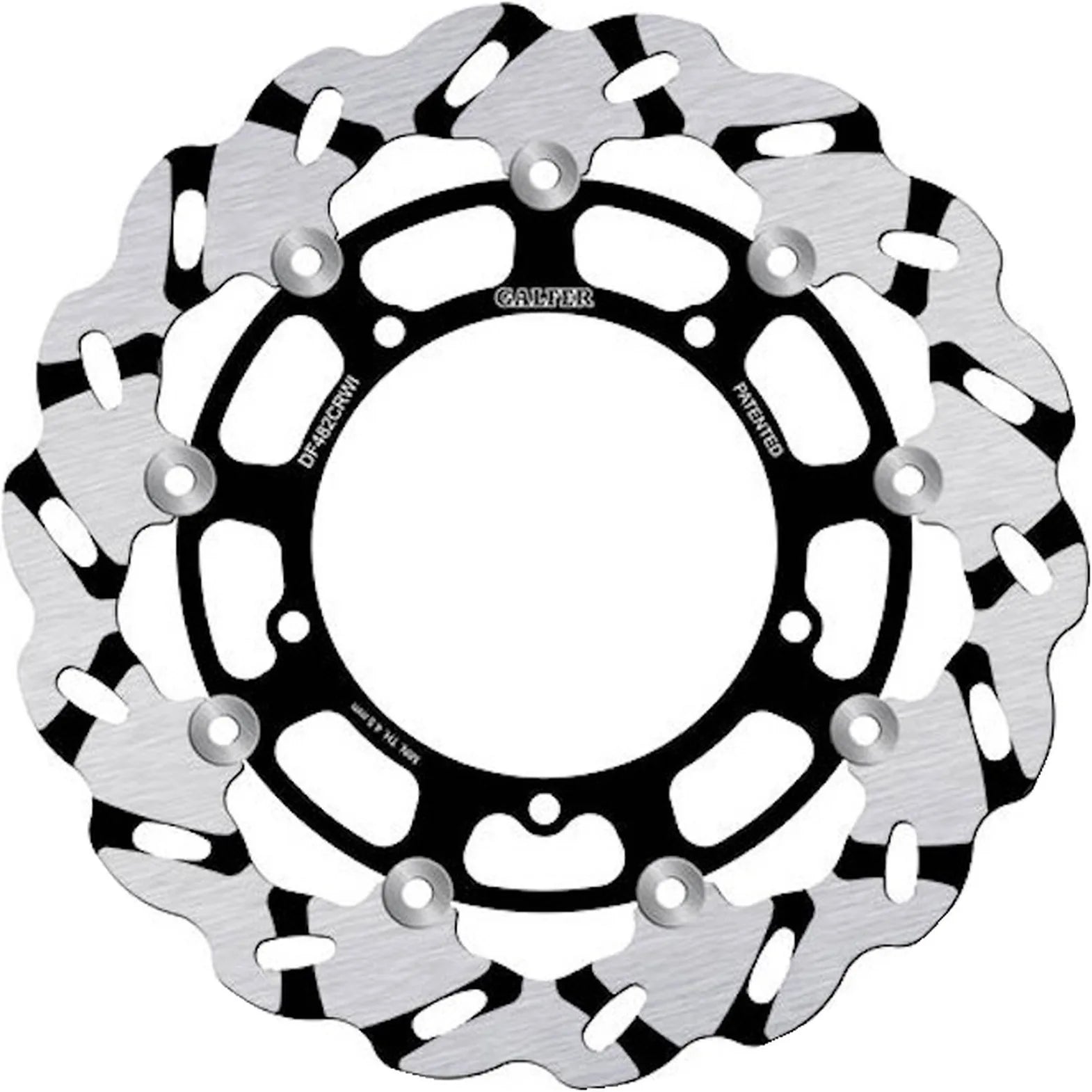 Front Floating Grooved Wave Brake Disc - Galfer Compatible With Yamaha Yzf-R6 600 (2005)