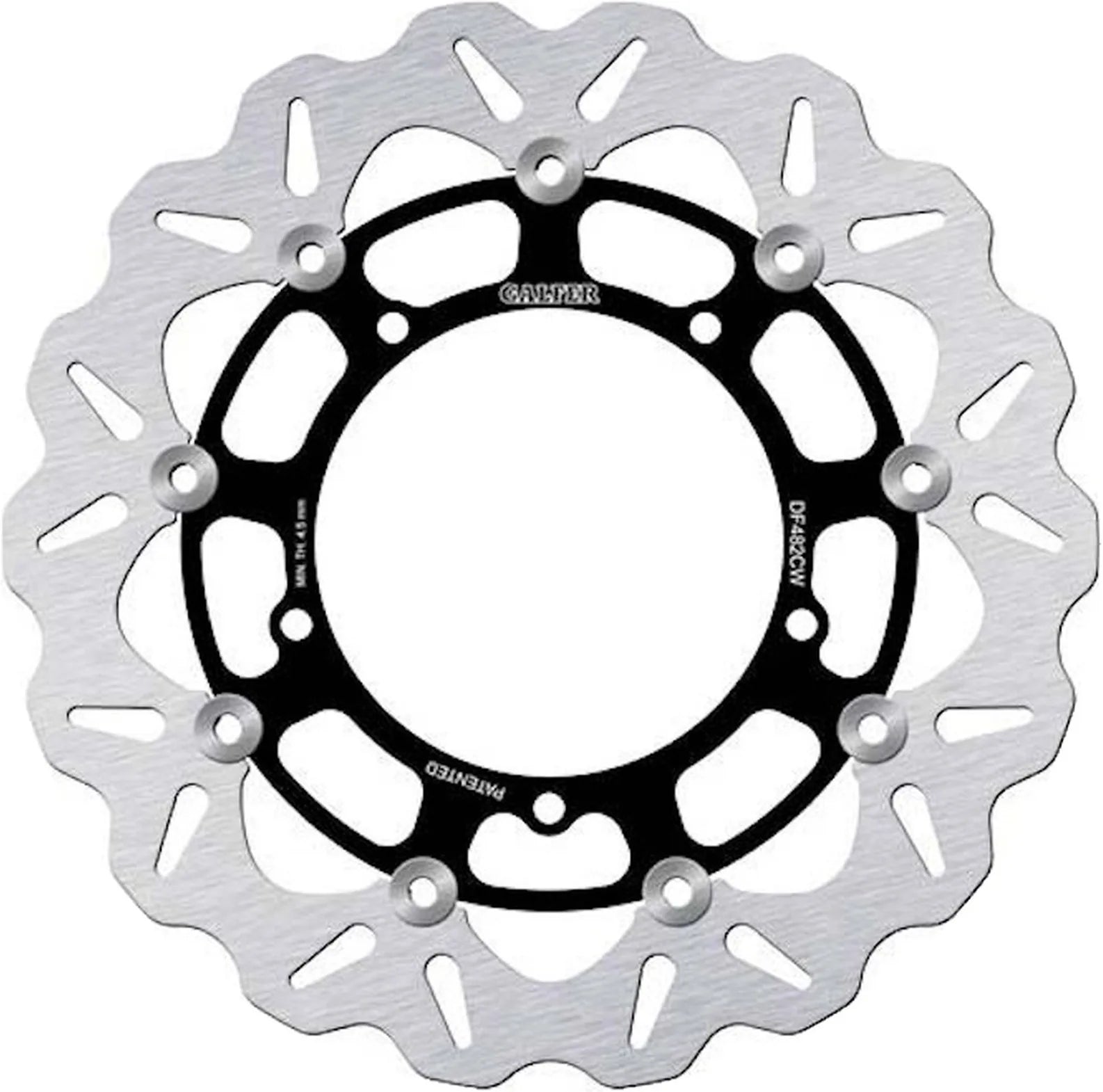 Front Floating Wave Brake Disc - Galfer Compatible With Yamaha Yzf-R6 600 (2006-2007)