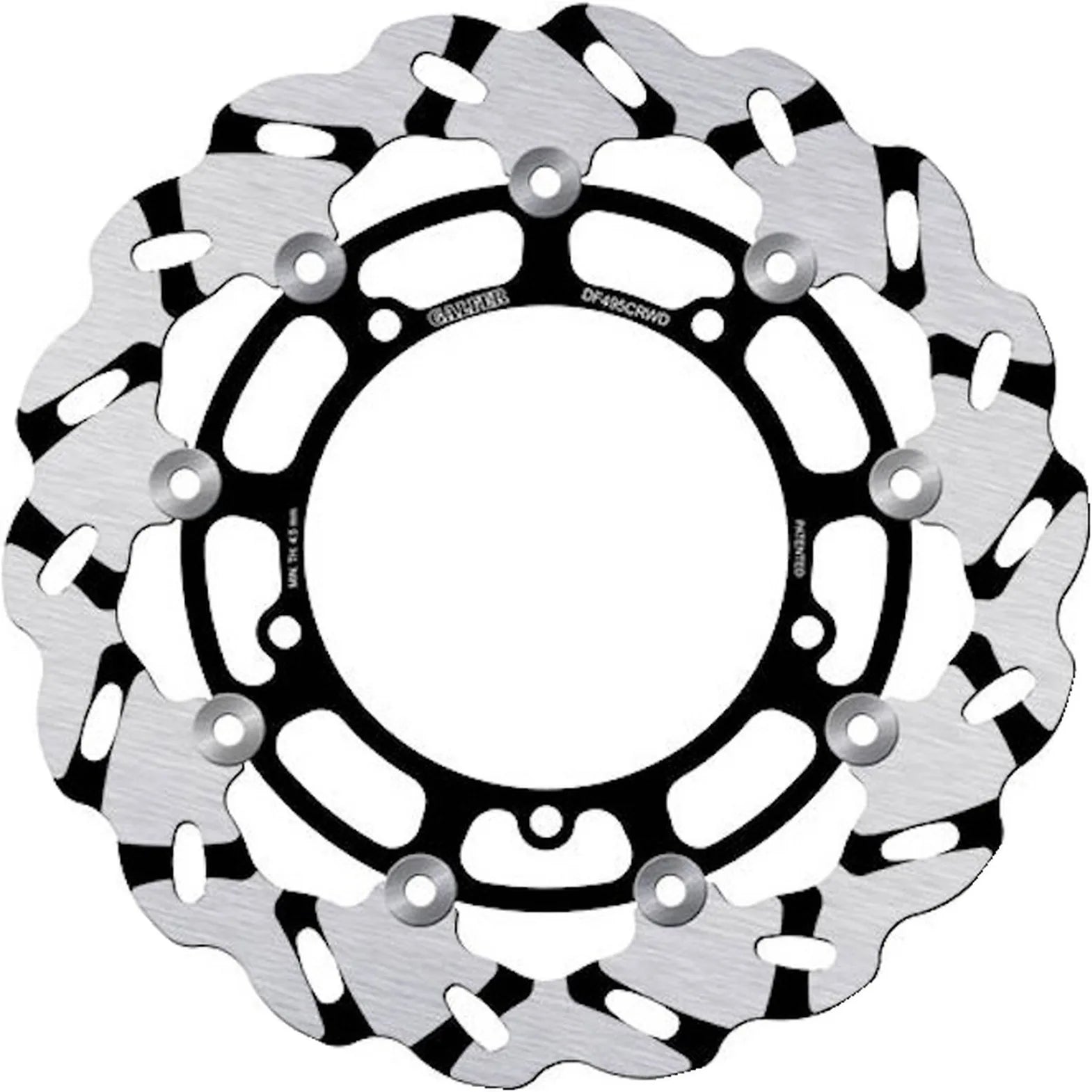 Front Floating Grooved Wave Brake Disc - Galfer Compatible With Yamaha Yzf-R6 600 (2003-2004)