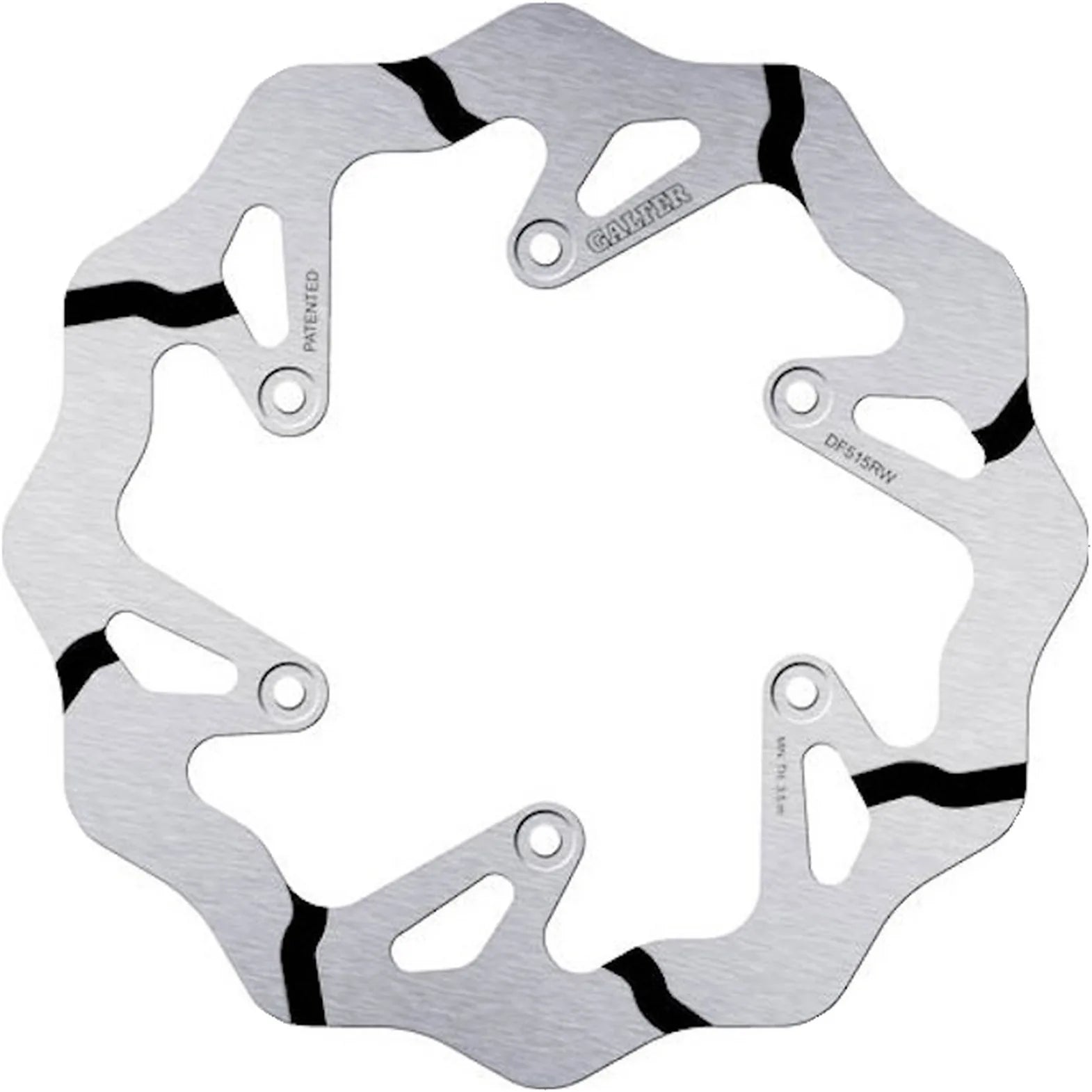 Bremsscheibe Hinten Starr Grooved Wave - Galfer Kompatibel Mit Fantic Motor Xef 125 2T Black (2024)