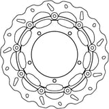 Front Floating Wave Brake Disc - Galfer Compatible With Yamaha Yzf-R1 1000 (2007-2008)