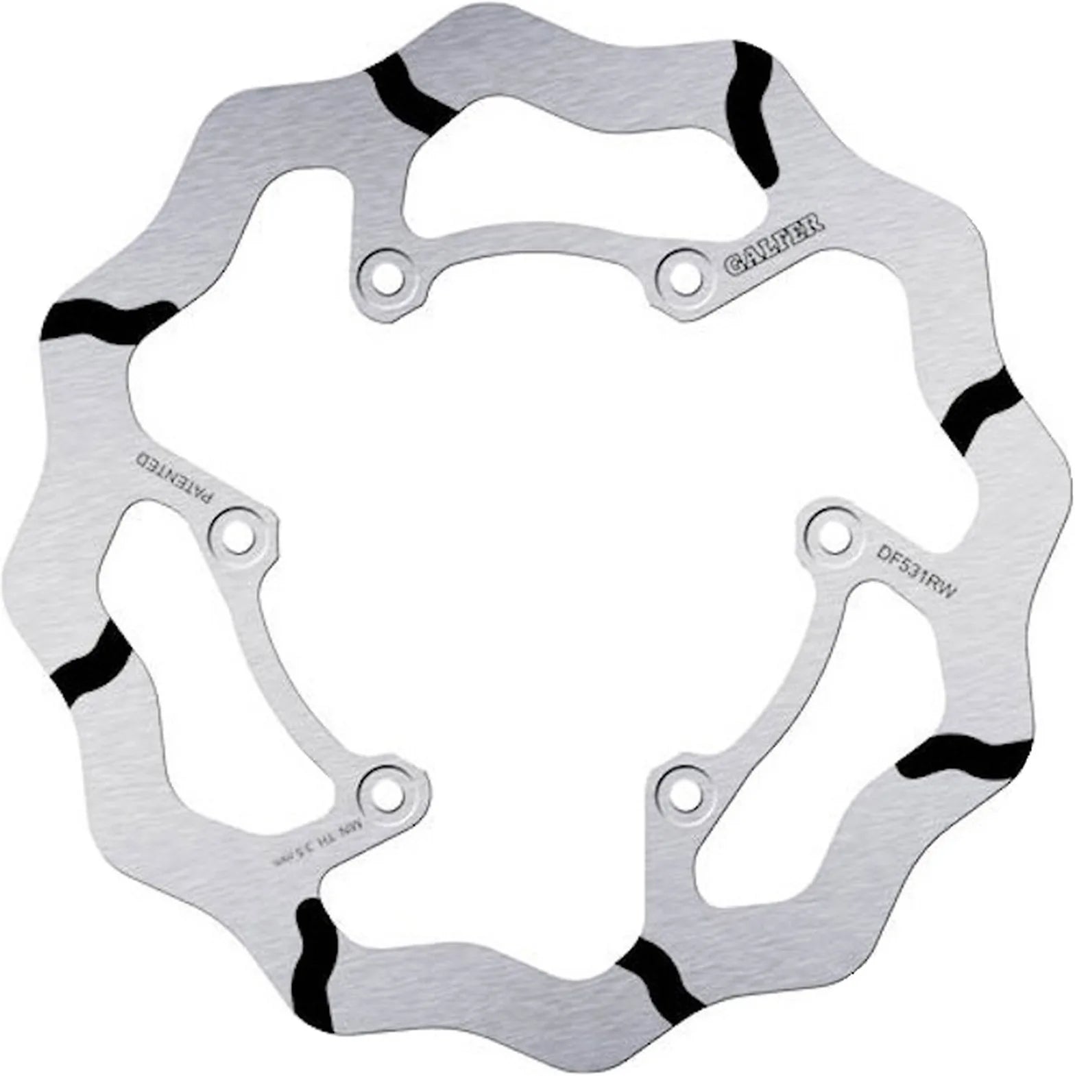 Bremsscheibe Hinten Starr Grooved Wave - Galfer Kompatibel Mit Fantic Motor Xxf 450 Black (2024)