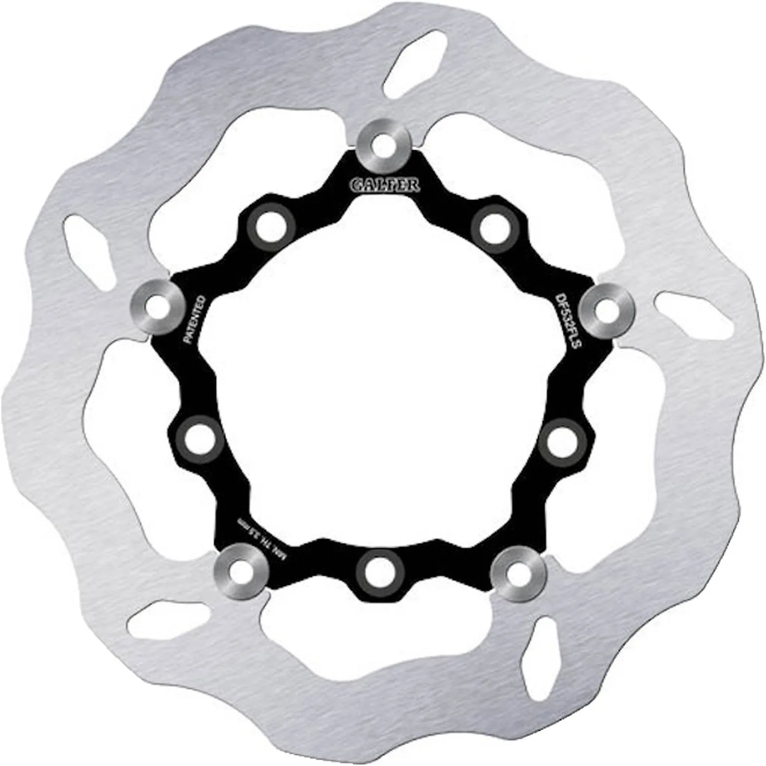 Front Floating Oversized Wave Brake Disc - Galfer Compatible With Yamaha Y 15 Zr 150 (2017)