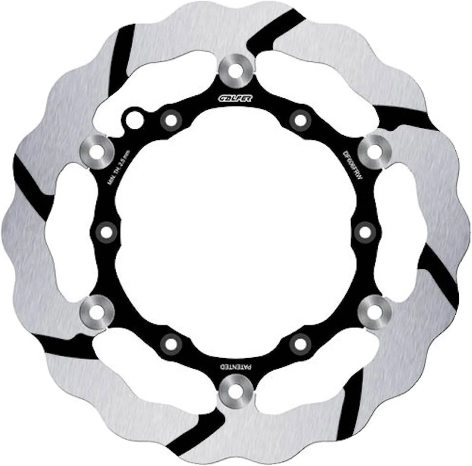 Bremsscheibe Vorne Schwimmend Grooved Wave - Galfer Kompatibel Mit Husaberg 125 Te (2011)