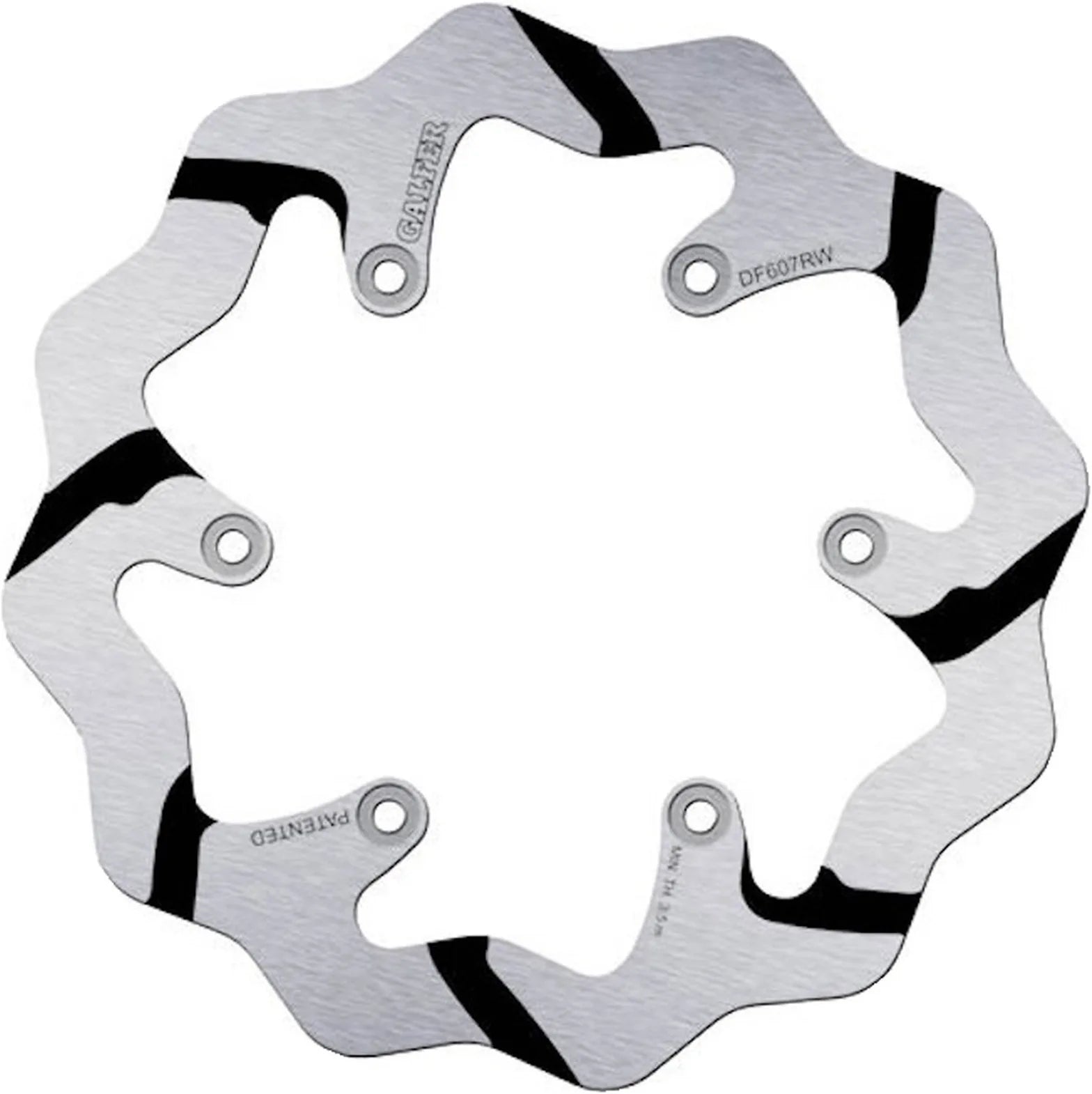Rear Fixed Grooved Wave Brake Disc - Galfer Compatible With Ktm 450 Exc (2004)