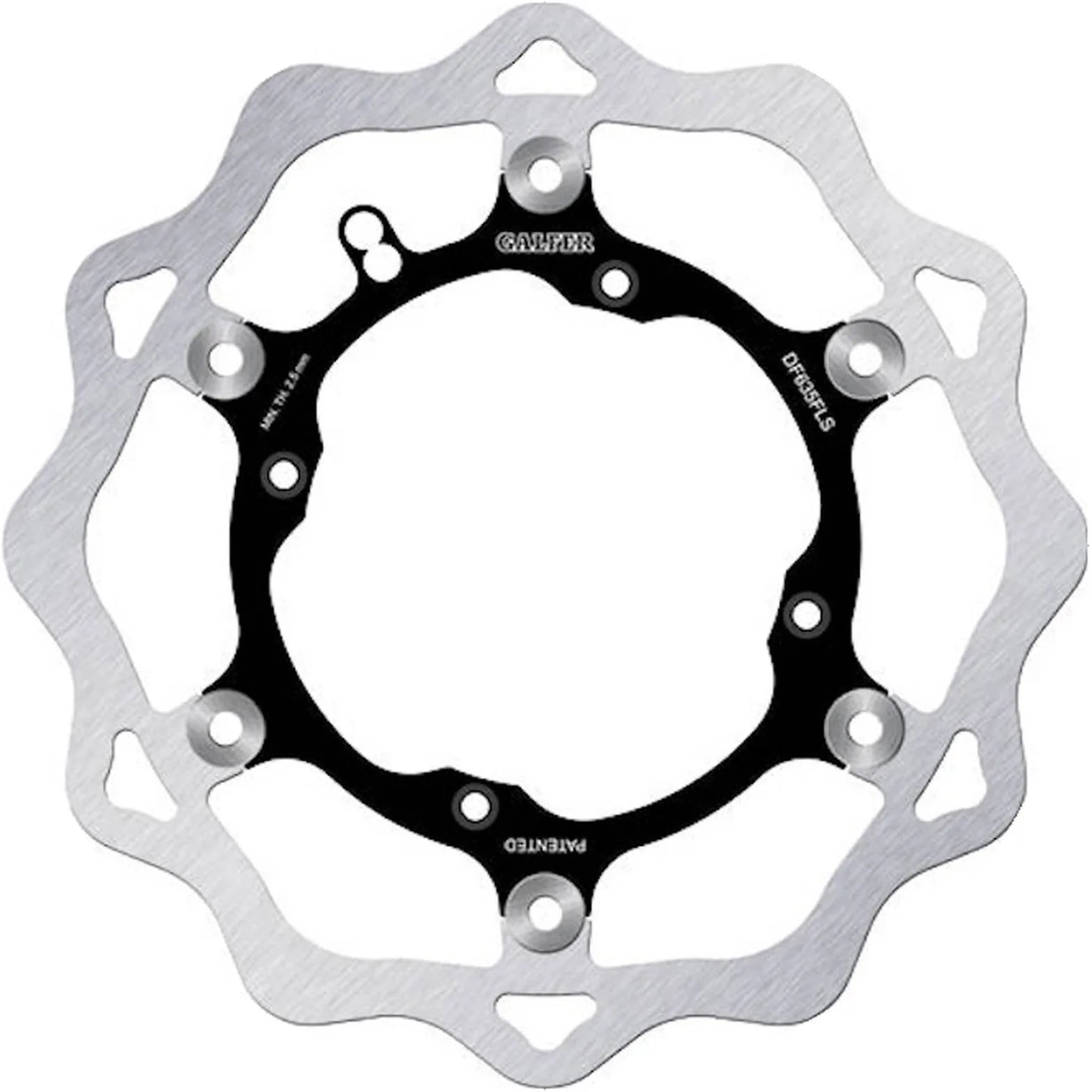 Front Floating Oversized Wave Brake Disc - Galfer Compatible With Husqvarna 250 Cr (2004)