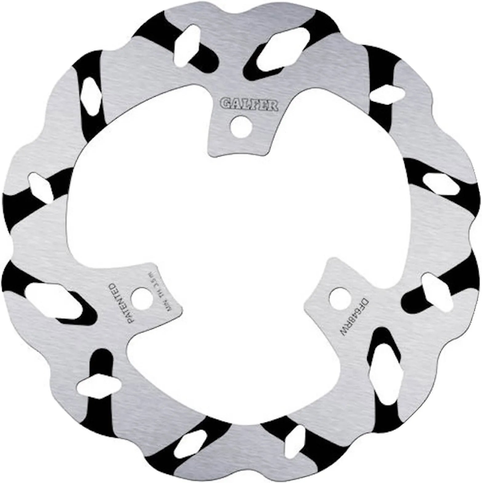 Bremsscheibe Hinten Starr Grooved Wave - Galfer Kompatibel Mit Aprilia Sr 50 Factory (2005)