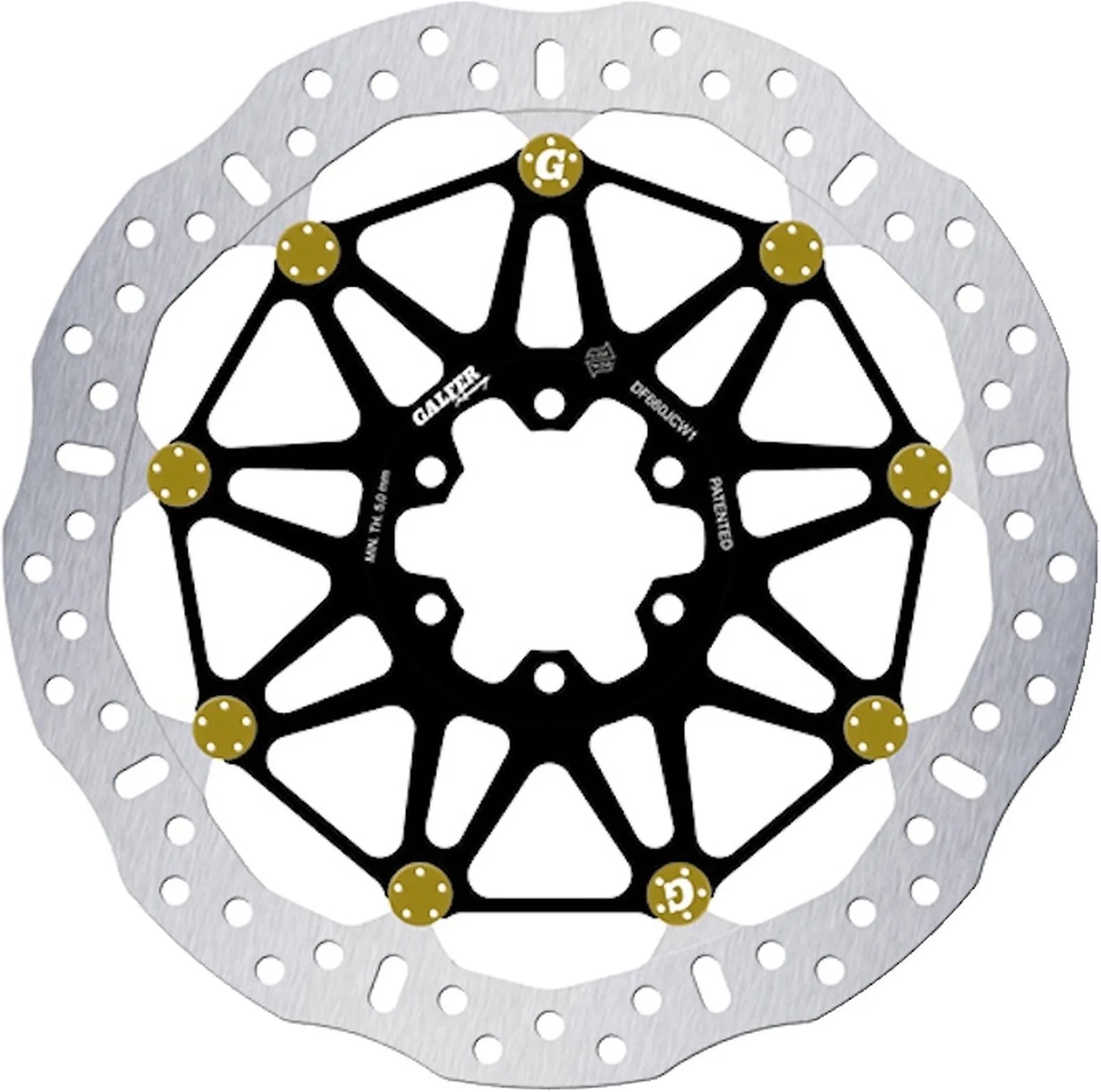 Front Floatech Racing Wave Brake Disc - Galfer Compatible With Laverda 750 Formula (1998)