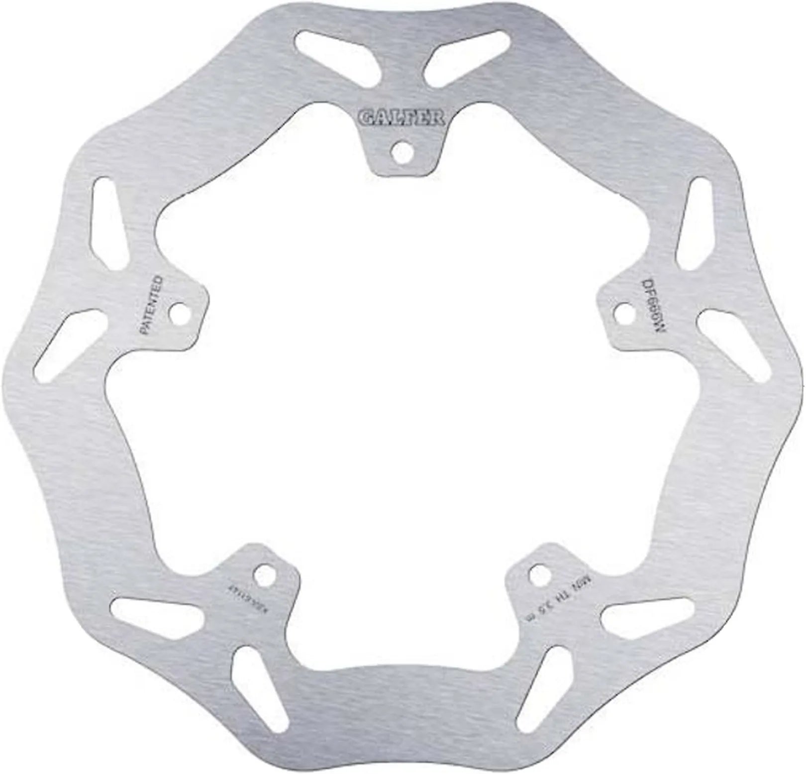 Rear Right Fixed Wave Brake Disc - Galfer Compatible With Piaggio X-Evo 400 (2008)