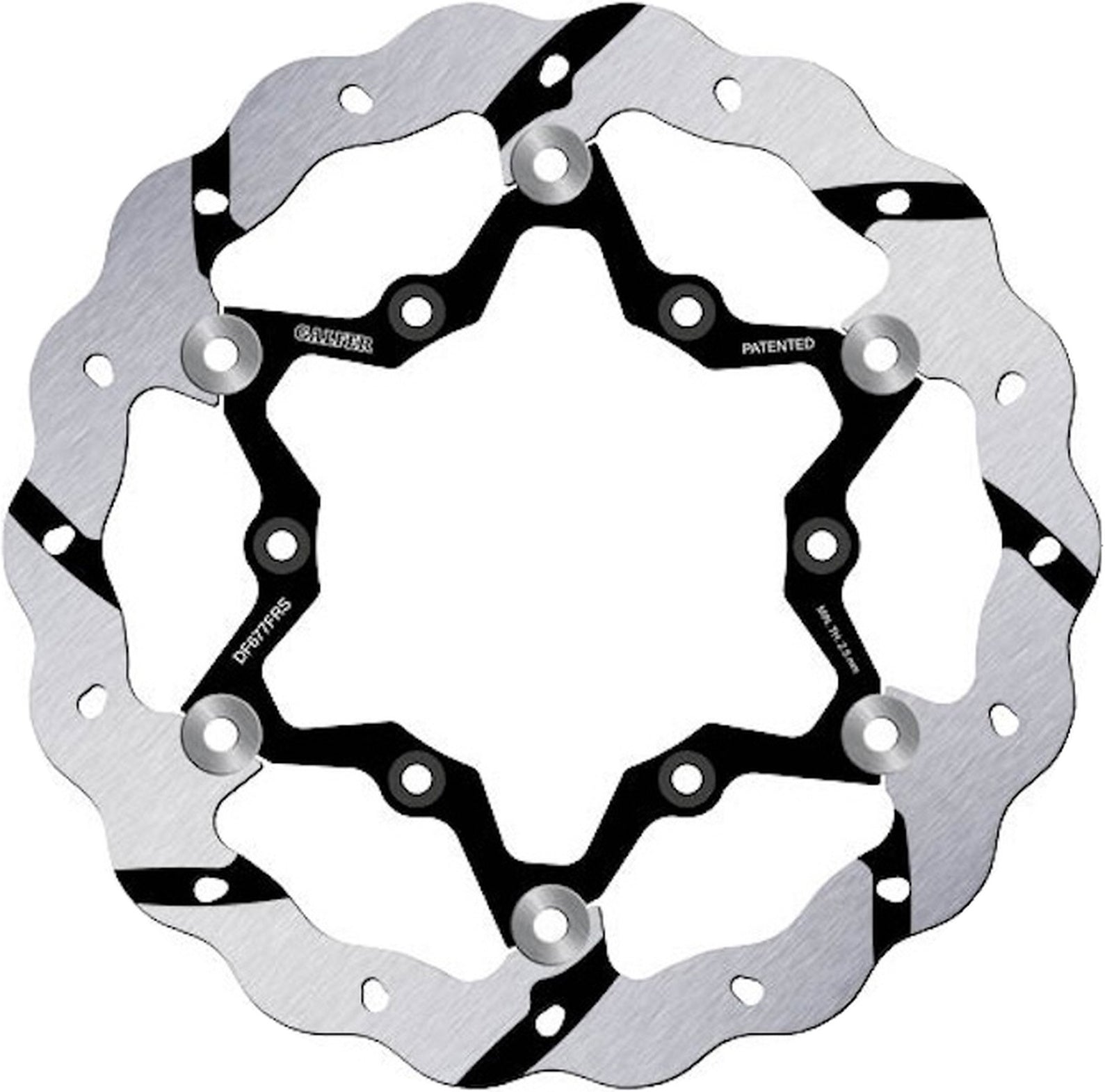Front Floating Oversized Grooved Wave Brake Disc - Galfer Compatible With Ccm 404 Ds (2003)