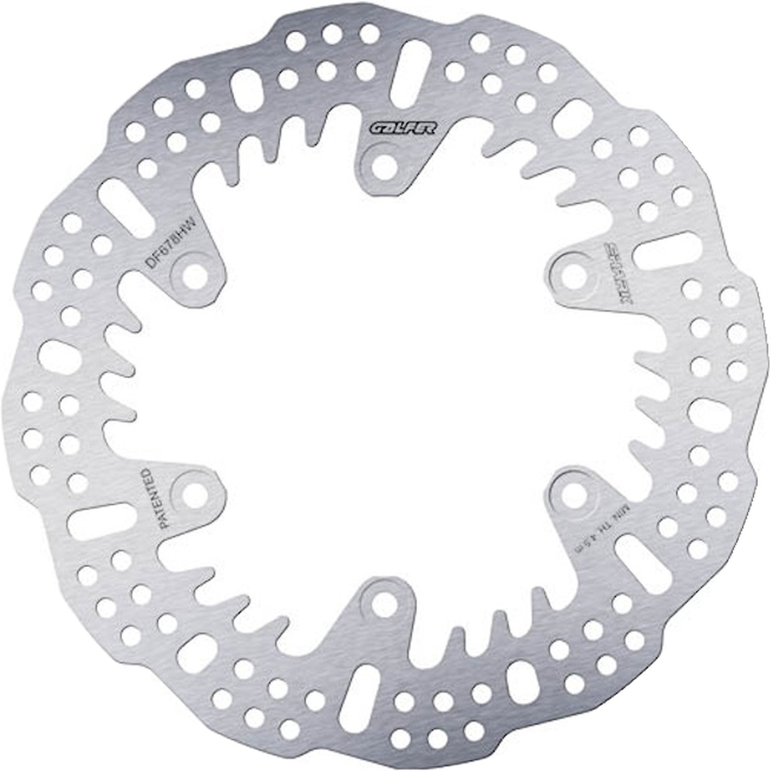 Rear Fixed Shark Brake Disc - Galfer Compatible With Ajp Pr 4 200 Sm - Pro (2010)