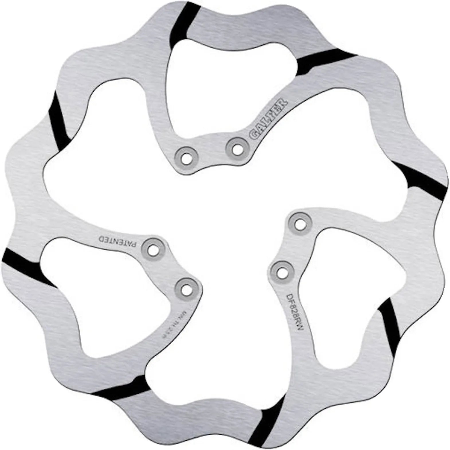 Front Fixed Grooved Wave Brake Disc - Galfer Compatible With Tm 400 4T E - Cross