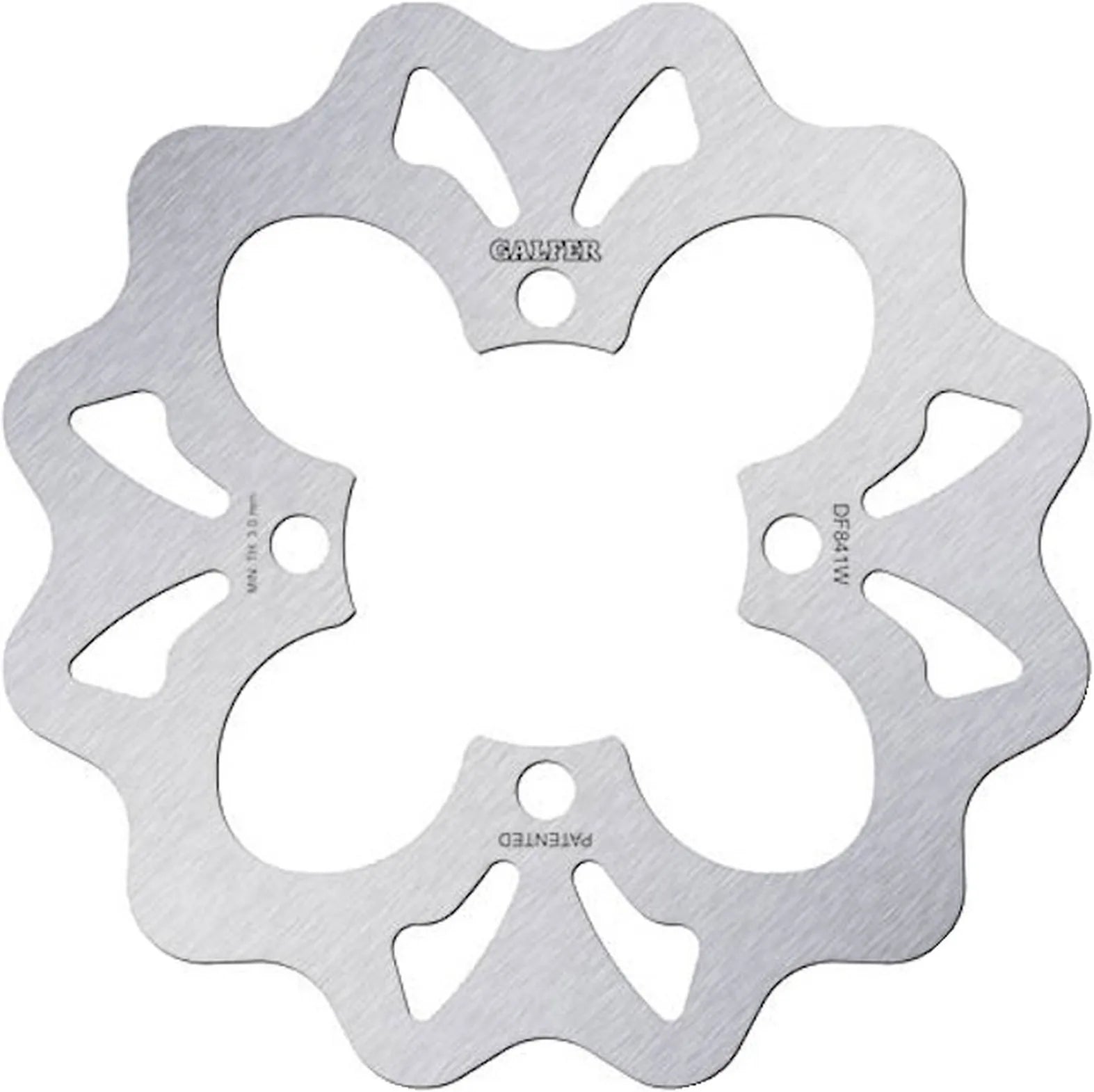 Front Left Fixed Wave Brake Disc - Galfer Compatible With Yamaha Yxr 660 Rhino 4X4 (2004)