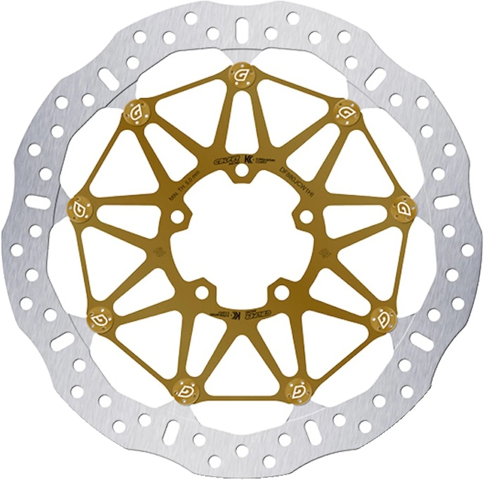 Bremsscheibe Vorne Floatech Racing Wave - Galfer Kompatibel Mit Ducati 848 (2008)