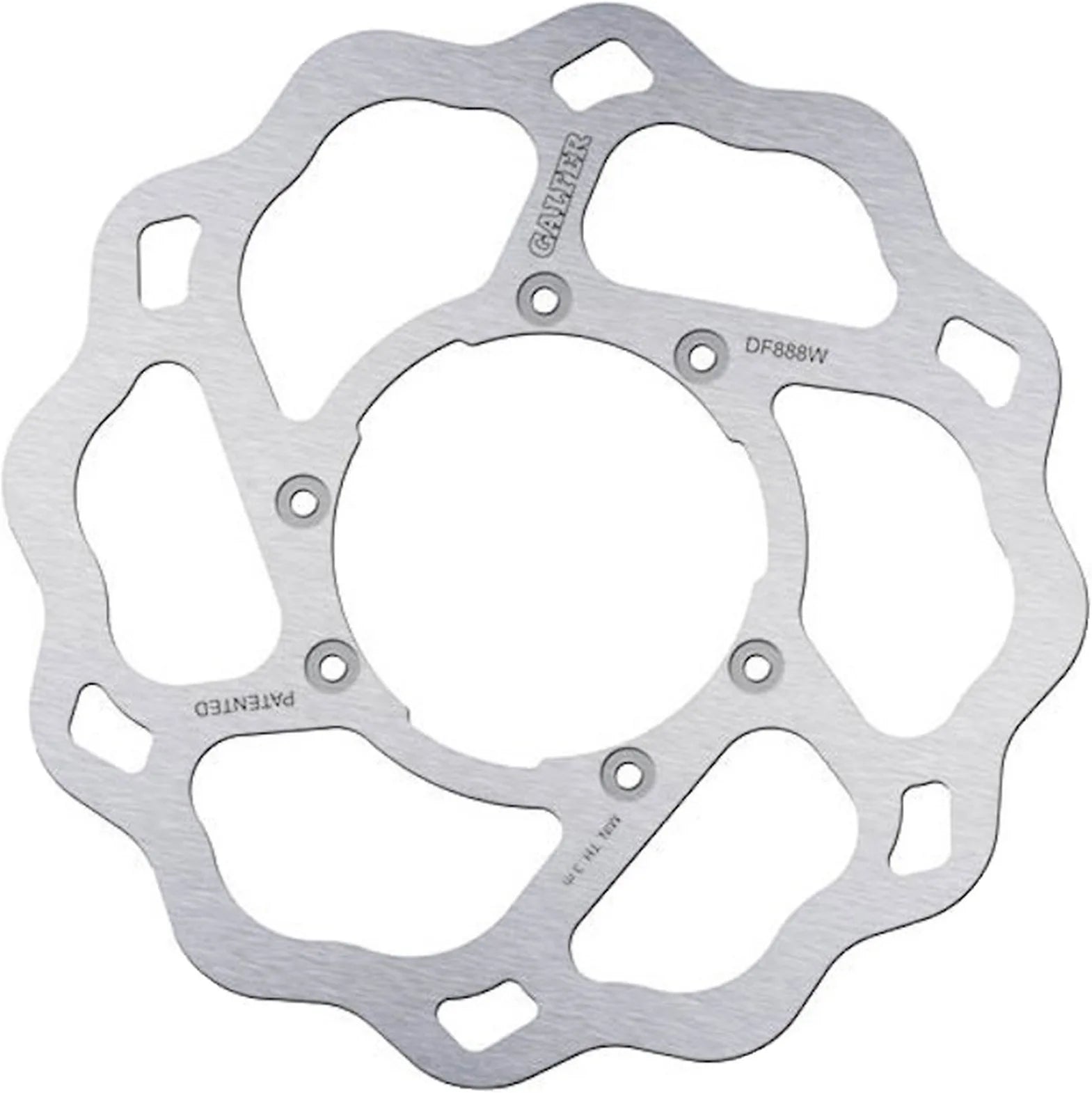 Front Fixed Wave Brake Disc - Galfer Compatible With Motorhispania Mh 10 50 Lc Sm (2012)