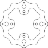 Rear Fixed Wave Brake Disc - Galfer Compatible With Polaris Predator 500 (2003)