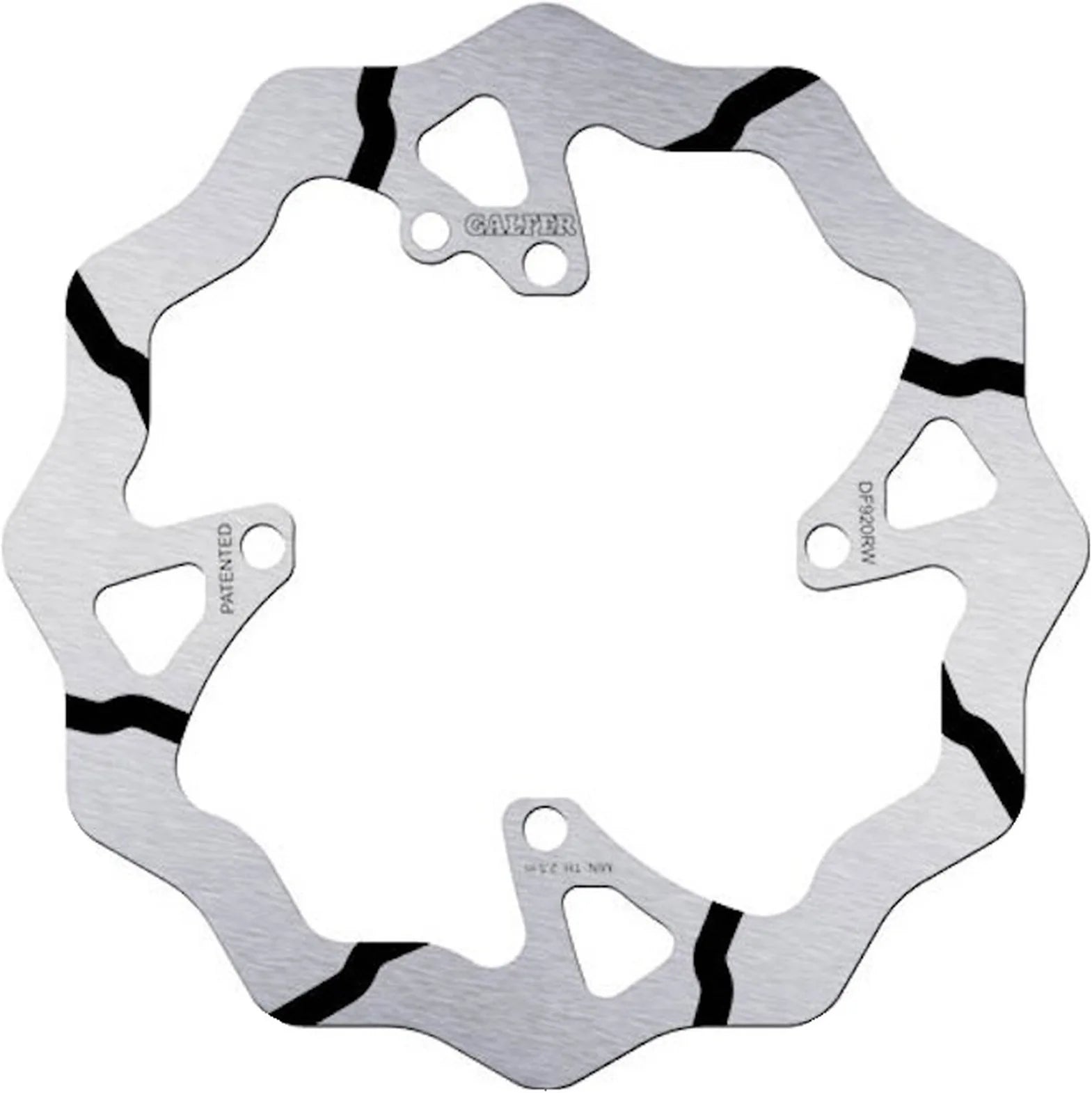 Front Fixed Grooved Wave Brake Disc - Galfer Compatible With Sherco 250 Se Fork Wp (2014)
