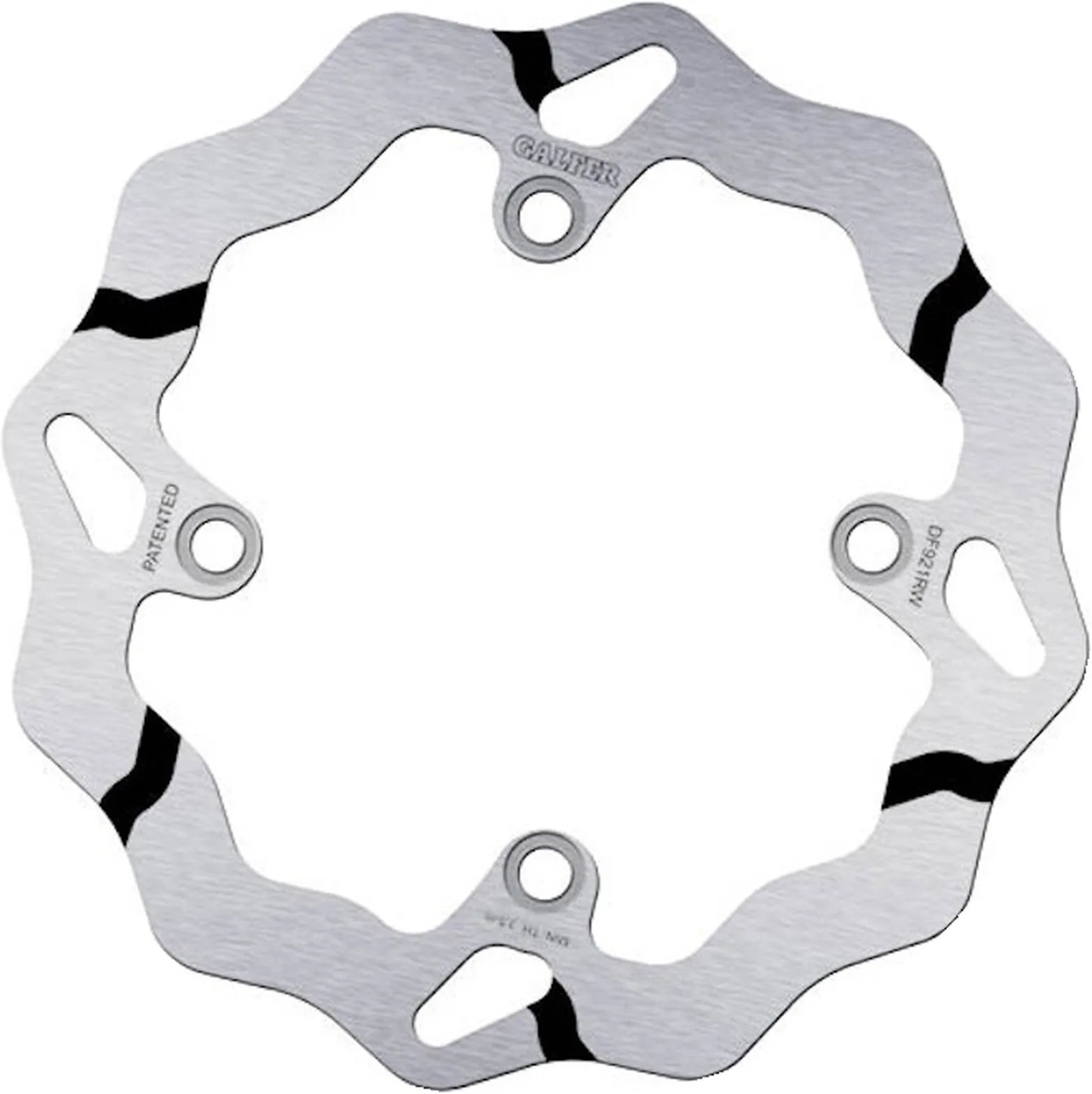 Rear Fixed Grooved Wave Brake Disc - Galfer Compatible With Sherco 250 Sef-R Fork Wp (2014)