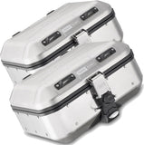 Monokey Trekker Dolomiti Aluminium Side Cases - 60 Lt Trekker Dolomiti Aluminium - Givi Compatible With Royal Enfield Himalayan (2021-2023)