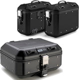 Topcase + Seitenkoffer Trekker Dolomiti Aluminium Schwarz 102 Lt Trekker Dolomiti Aluminium - Givi Kompatibel Mit Benelli Trk 702 (2023-2024)