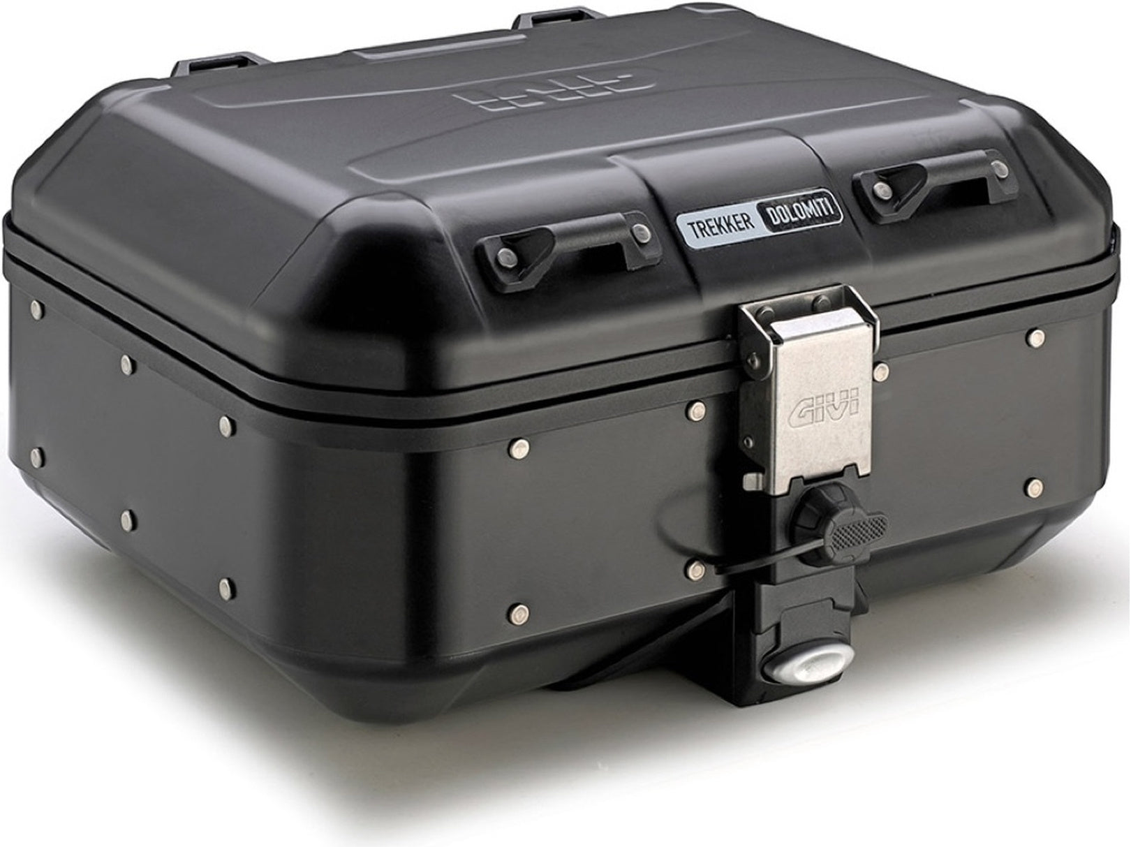 Monokey Trekker Dolomiti Black Aluminium Top Case - 30 Lt Trekker Dolomiti Aluminium - Givi Compatible With Moto Guzzi V7 850 Special (2021-2024)
