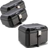 Topcase + Seitenkoffer Trekker Dolomiti Aluminium Schwarz 106 Lt Trekker Dolomiti Aluminium - Givi Kompatibel Mit Benelli Trk 702 X (2023-2024)