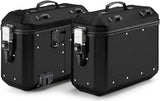Monokey Trekker Dolomiti Black Aluminium Side Cases - 72 Lt Trekker Dolomiti Aluminium - Givi Compatible With Triumph Tiger 1200 Rally Explorer (2022-2024)
