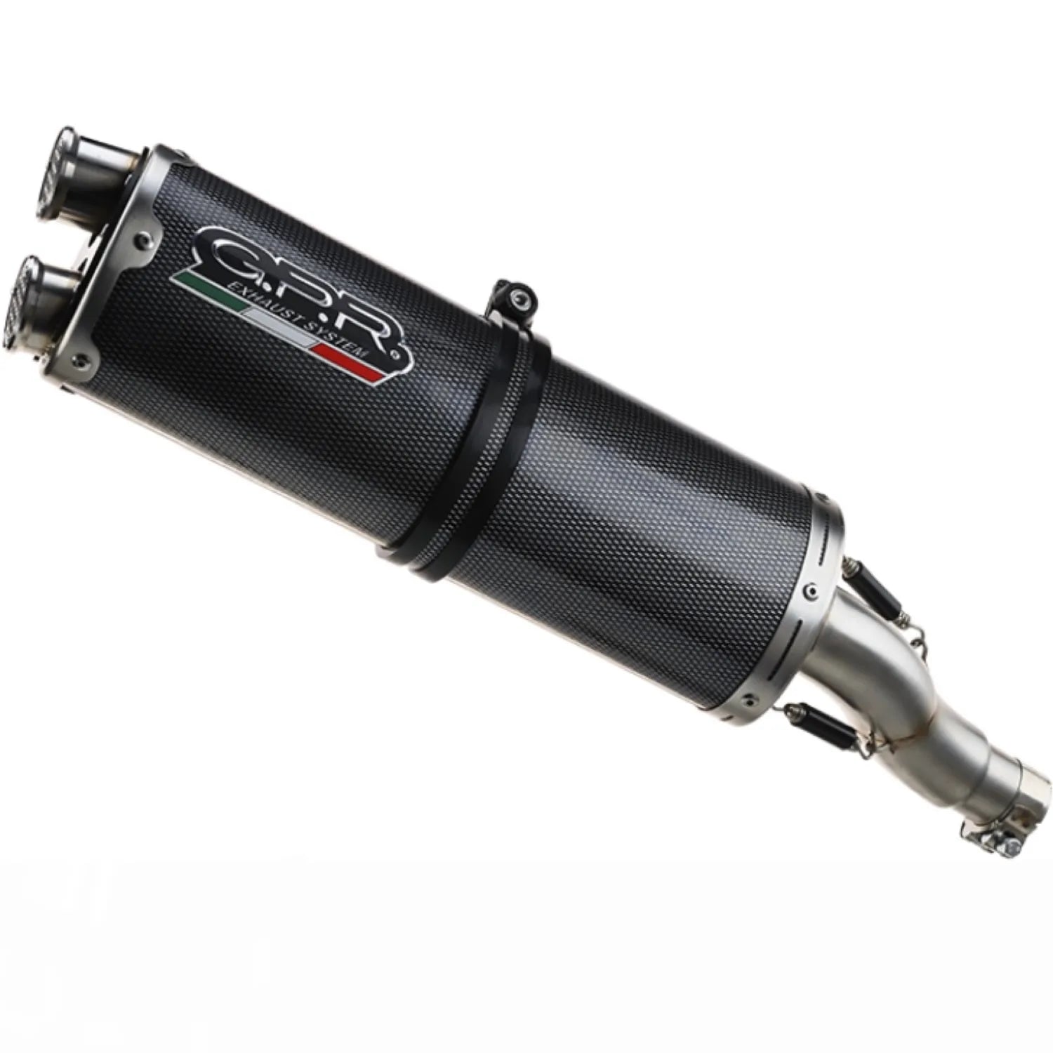 Komplette Abgasanlage Mit Katalysator Und Geräuschzulassung Dual Carbon Look - Gpr Kompatibel Mit Ktm 1290 Super Adventure R - S (2021-2024)