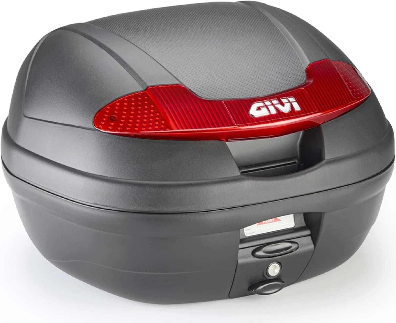 Motorradkoffer Monolock Vision Schwarz 34 Lt Vision Technopolymer - Givi Kompatibel Mit Ktm 390 Duke (2011-2016)