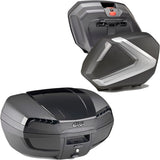 Topcase + Seitenkoffer Riviera Silber Tech 120 Lt Riviera Technopolymer - Givi Kompatibel Mit Honda Nc 750 S (2016-2020)
