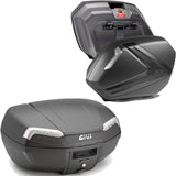 Topcase + Seitenkoffer Riviera Carbon Look Tech 120 Lt Riviera Technopolymer - Givi Kompatibel Mit Honda Nc 750 X (2016-2020)