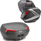 Topcase + Seitenkoffer Riviera Silber 120 Lt Riviera Technopolymer - Givi Kompatibel Mit Honda Cbf 500 (2004-2012)
