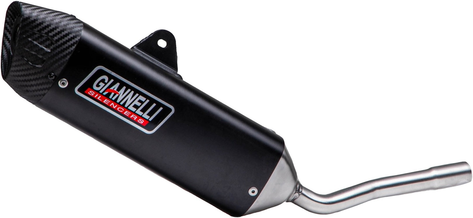 Exhaust Tip With Noise Certification Sonic Aluminium Black - Giannelli Compatible With Sherco Derapage 50 (2021)