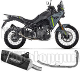 Komplette Auspuffanlage Ohne Katalysator Und Mit Geräuschzulassung Indy-Race Evo Aluminium Schwarz Endkappe Carby - Arrow Special Parts Kompatibel Mit Cfmoto 450 Mt (2025-2026)