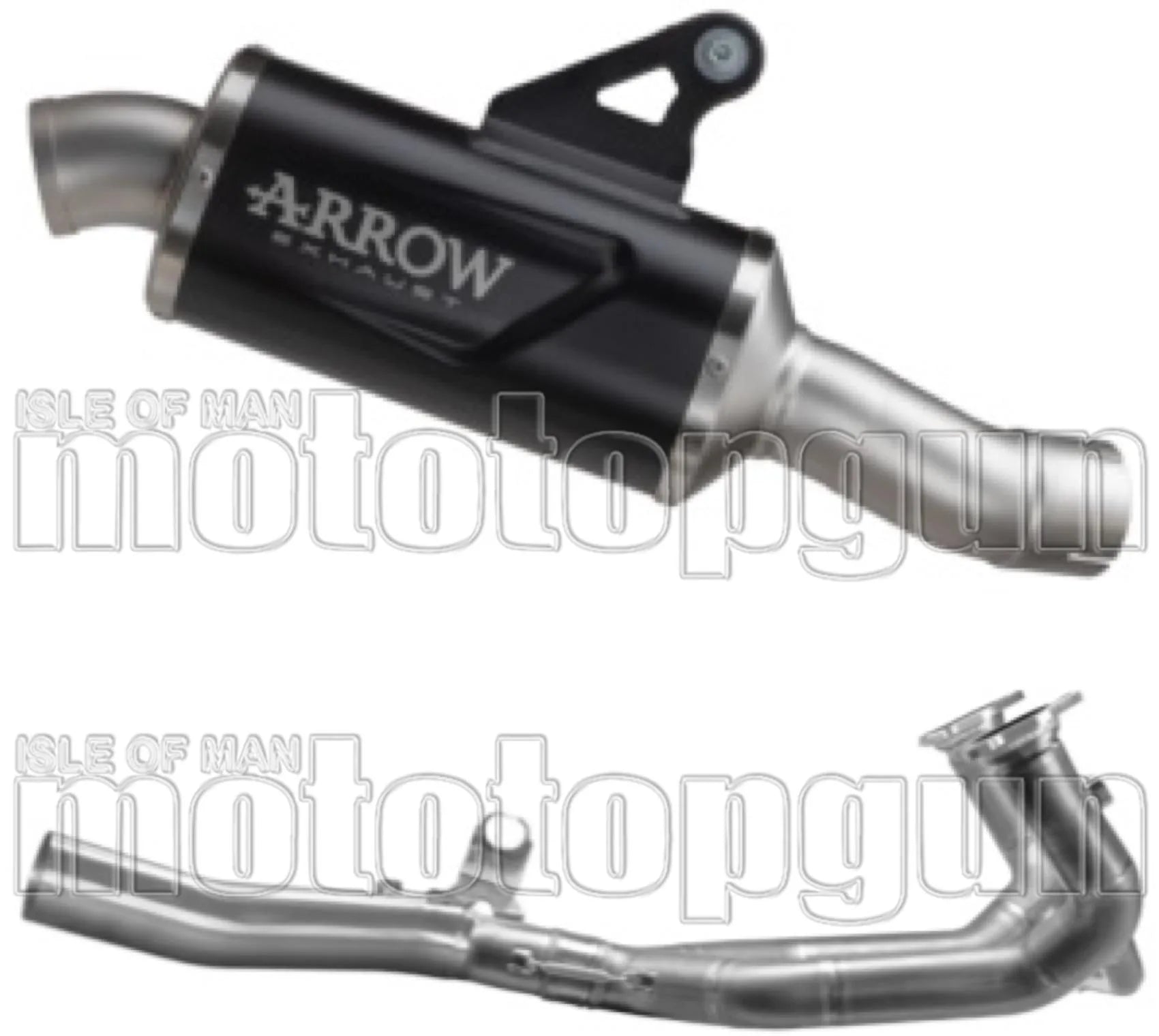 Komplette Auspuffanlage Ohne Katalysator Und Mit Geräuschzulassung Indy-Race Aluminium Schwarz Endkappe Edelstahl - Arrow Special Parts Kompatibel Mit Bmw R 1300 (2025-2026)