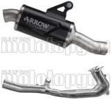 Complete Non-Catalytic Exhaust System With Sound Certification Indy-Race Black Aluminium Steel End Cap - Arrow Special Parts Compatible With Bmw R 1300 (2025-2026)
