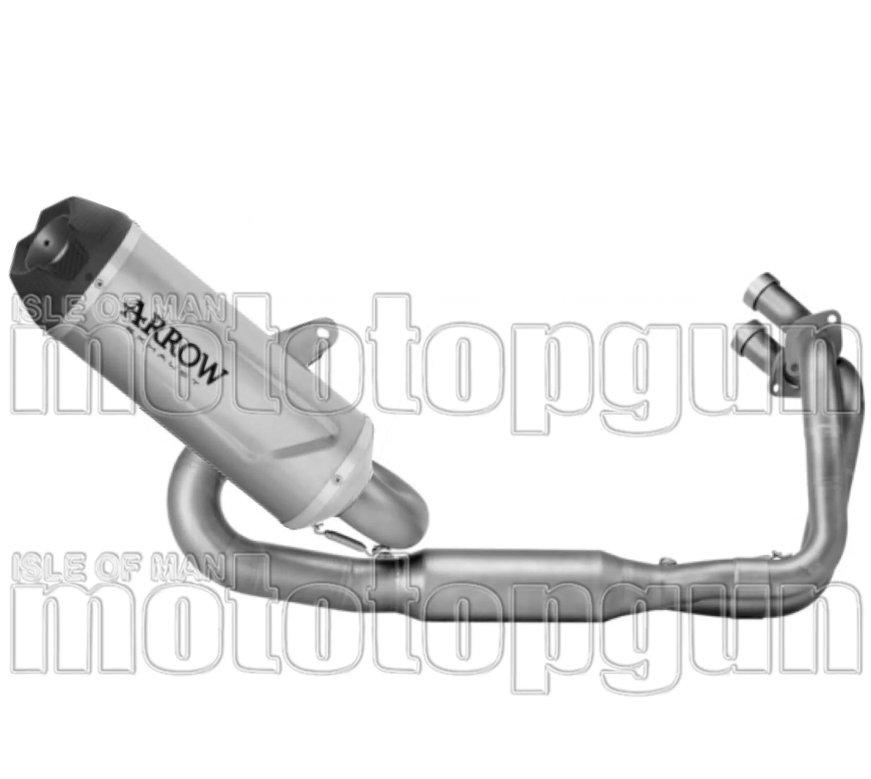 Komplette Auspuffanlage Ohne Katalysator Und Mit Geräuschzulassung Indy-Race Evo Titan Endkappe Carby - Arrow Special Parts Kompatibel Mit Kawasaki Z 650 (2024-2026)