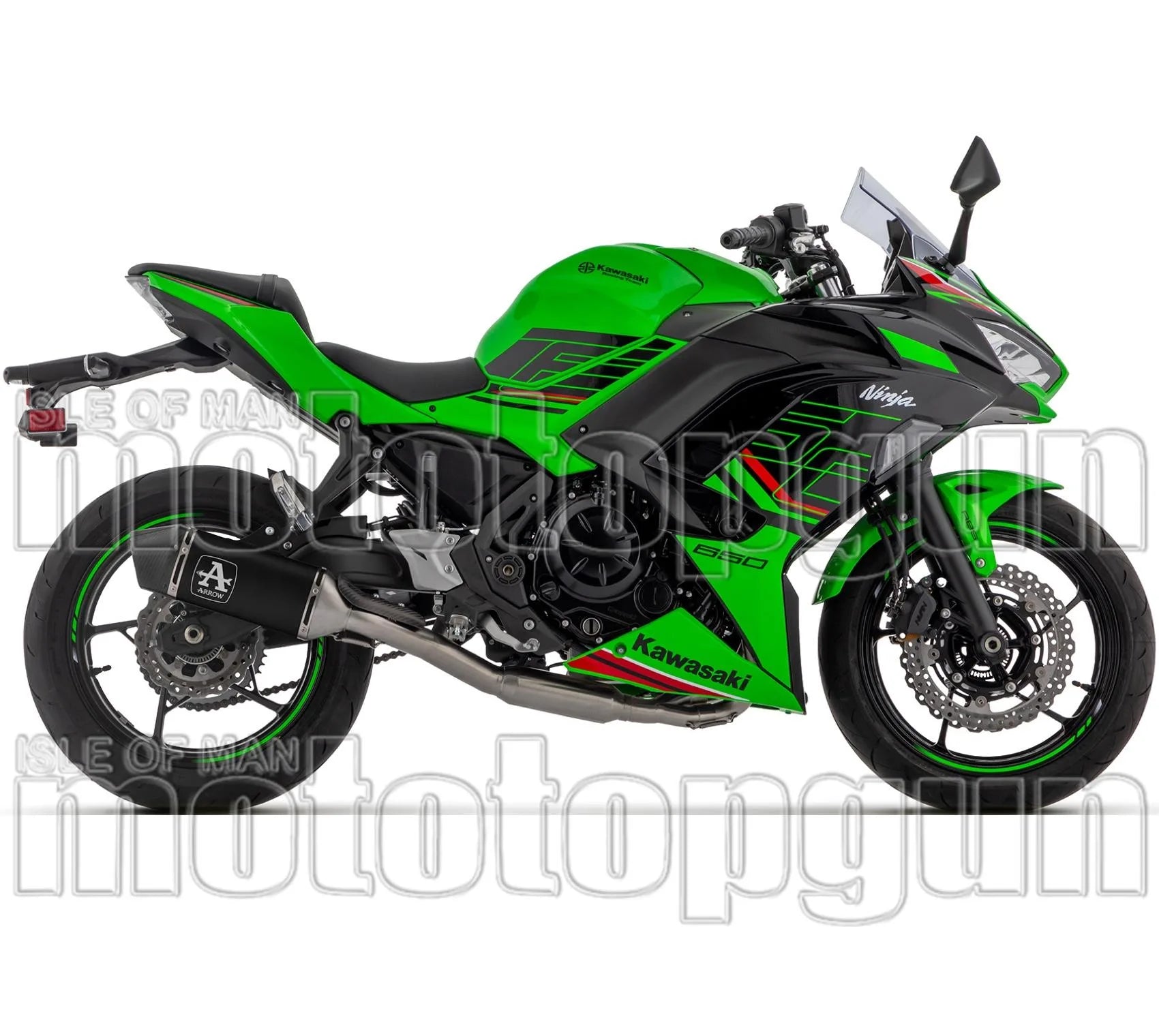 Komplette Auspuffanlage Ohne Katalysator Und Mit Geräuschzulassung Veloce Aluminium Schwarz Endkappe Carby - Arrow Special Parts Kompatibel Mit Kawasaki Ninja 650 (2024-2026)