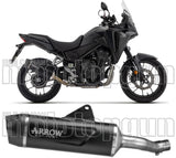 Auspuffendstück Mit Geräuschzulassung Indy-Race Evo Aluminium Schwarz Carbon - Arrow Special Parts Kompatibel Mit Honda Nx 500 (2024-2026)