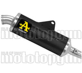 Exhaust Tip With Noise Certification Indy-Race Black Aluminium Body And Steel Cap - Arrow Special Parts Compatible With Kove 450 Rally (2023-2024)