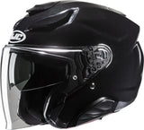 Urban Motorcycle Helmet Hjc F31 Advanced Fiberglass Metal Black Size 07 S