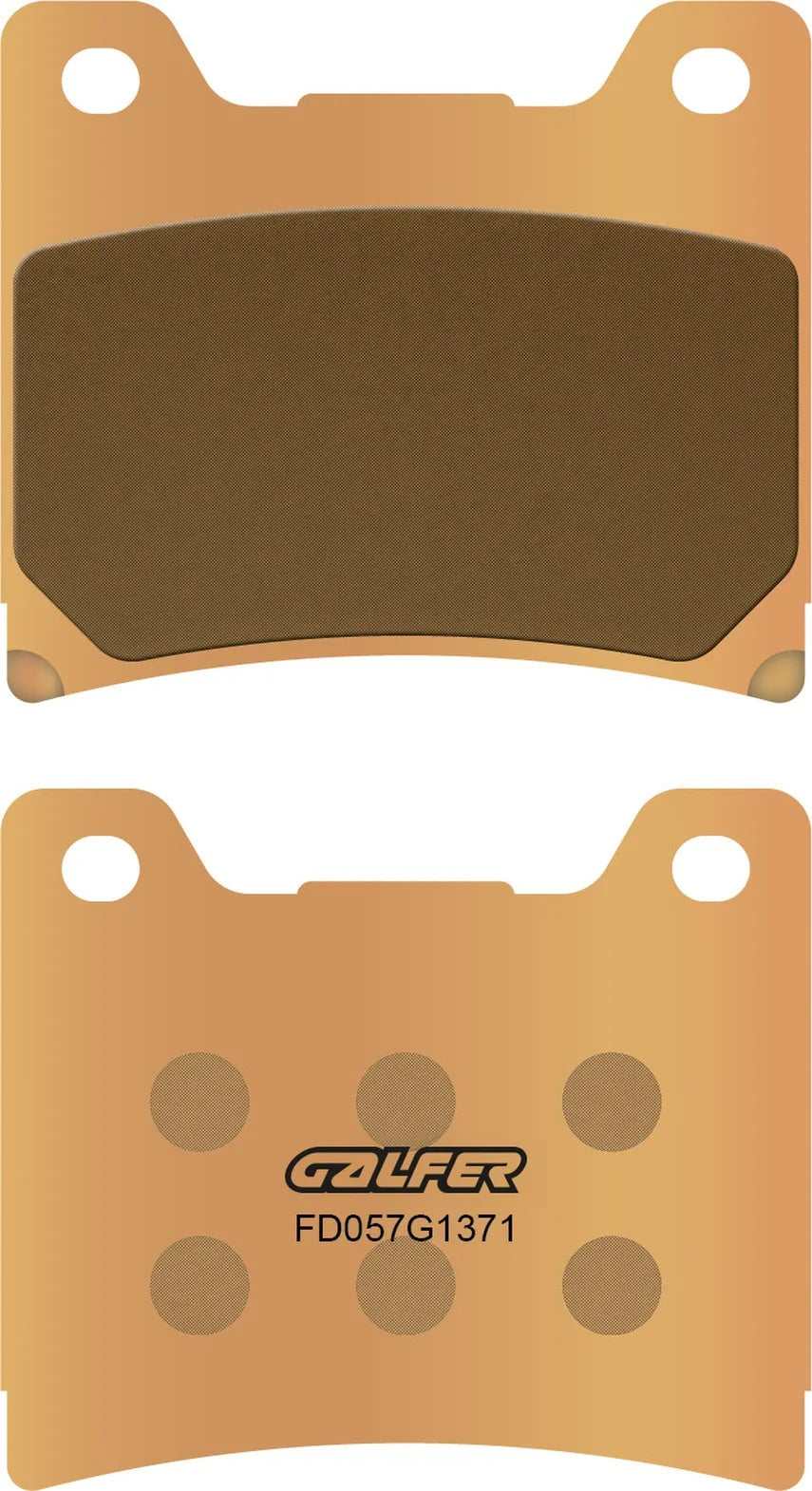 Rear Sintered Street Brake Pads - Galfer Compatible With Yamaha Yzf Thunderace 1000 (1996-1998)