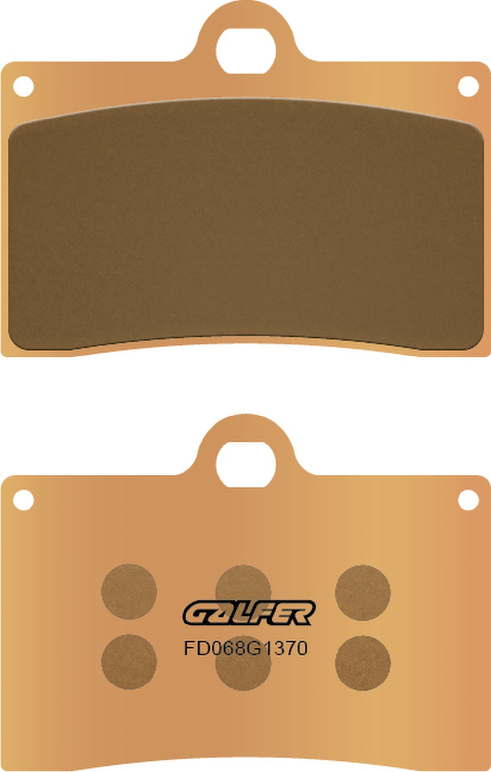 Front Sintered Street Brake Pads - Galfer Compatible With Borile B 500 Cr (2002)