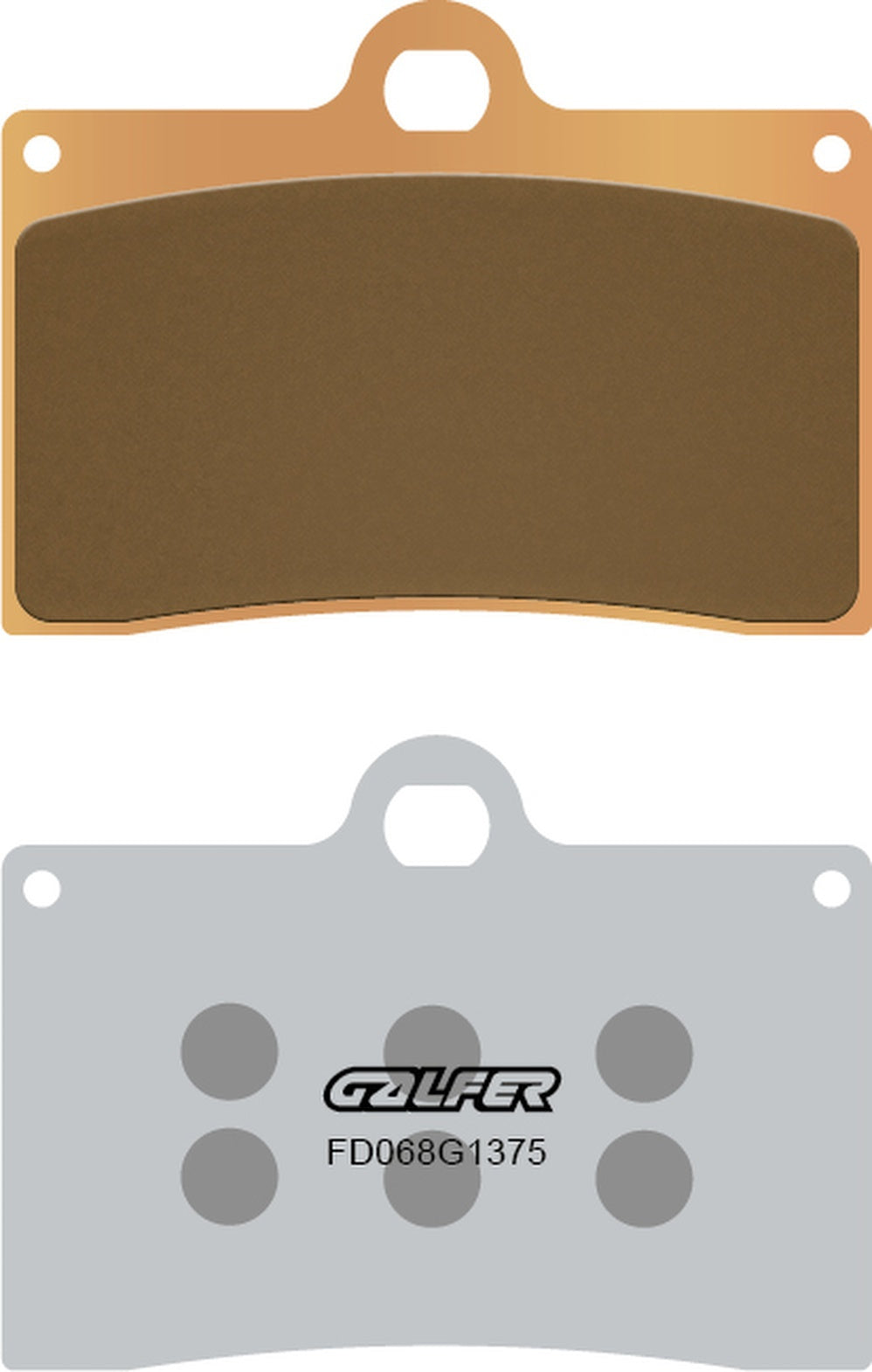 Front Sintered Sport Brake Pads - Galfer Compatible With Borile B 500 Cr (2002)