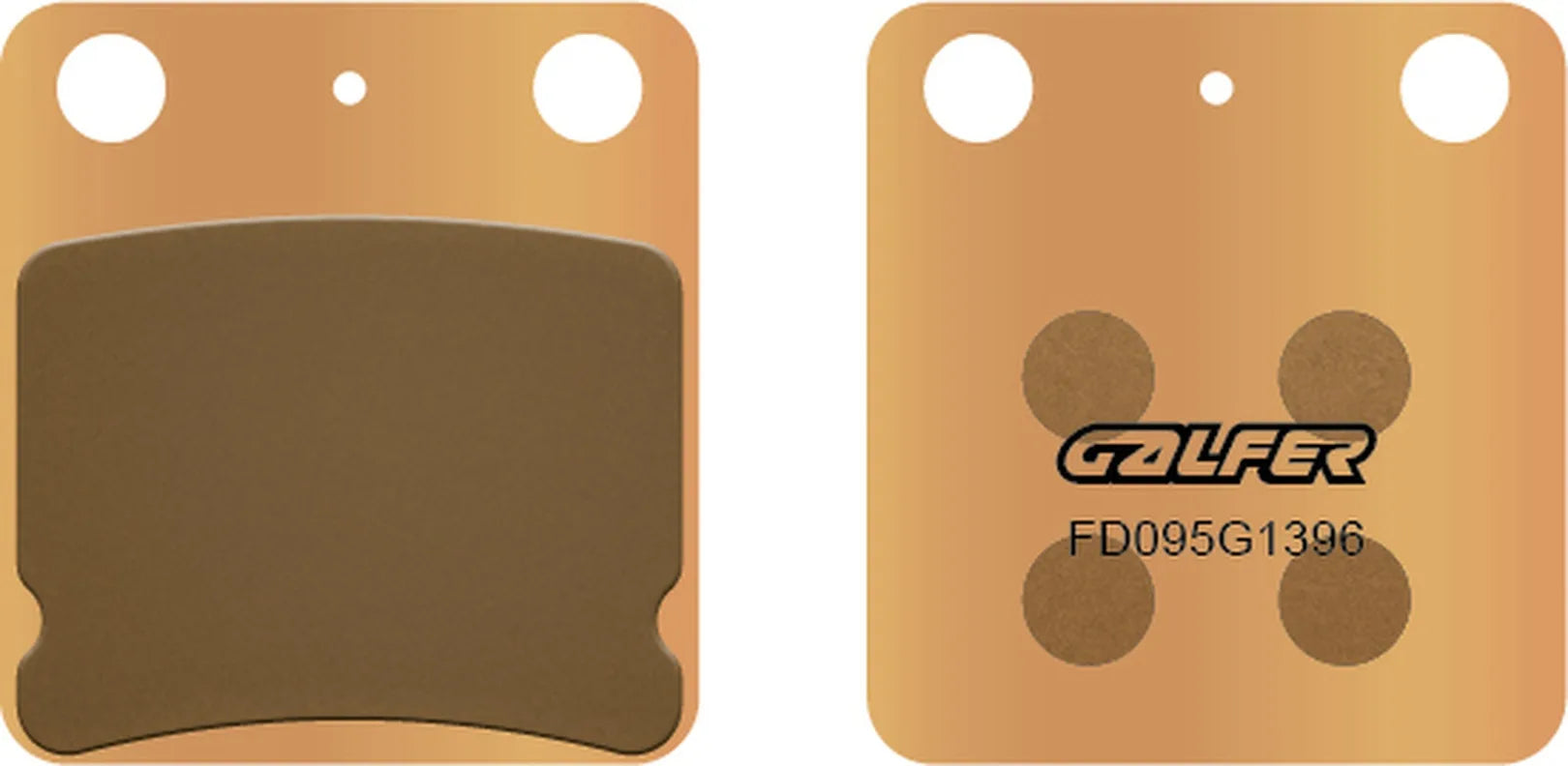 Front Sintered Off-Road Brake Pads - Galfer Compatible With Jialing Jh 125 Ciclon