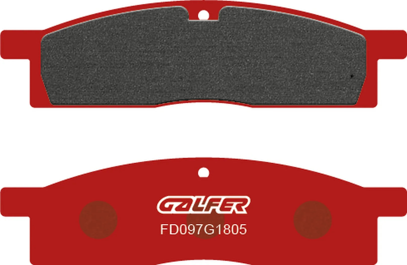 Front Semi-Metal Trial Top Brake Pads - Galfer Compatible With Yamaha Yz 85 Lw (2018-2023)