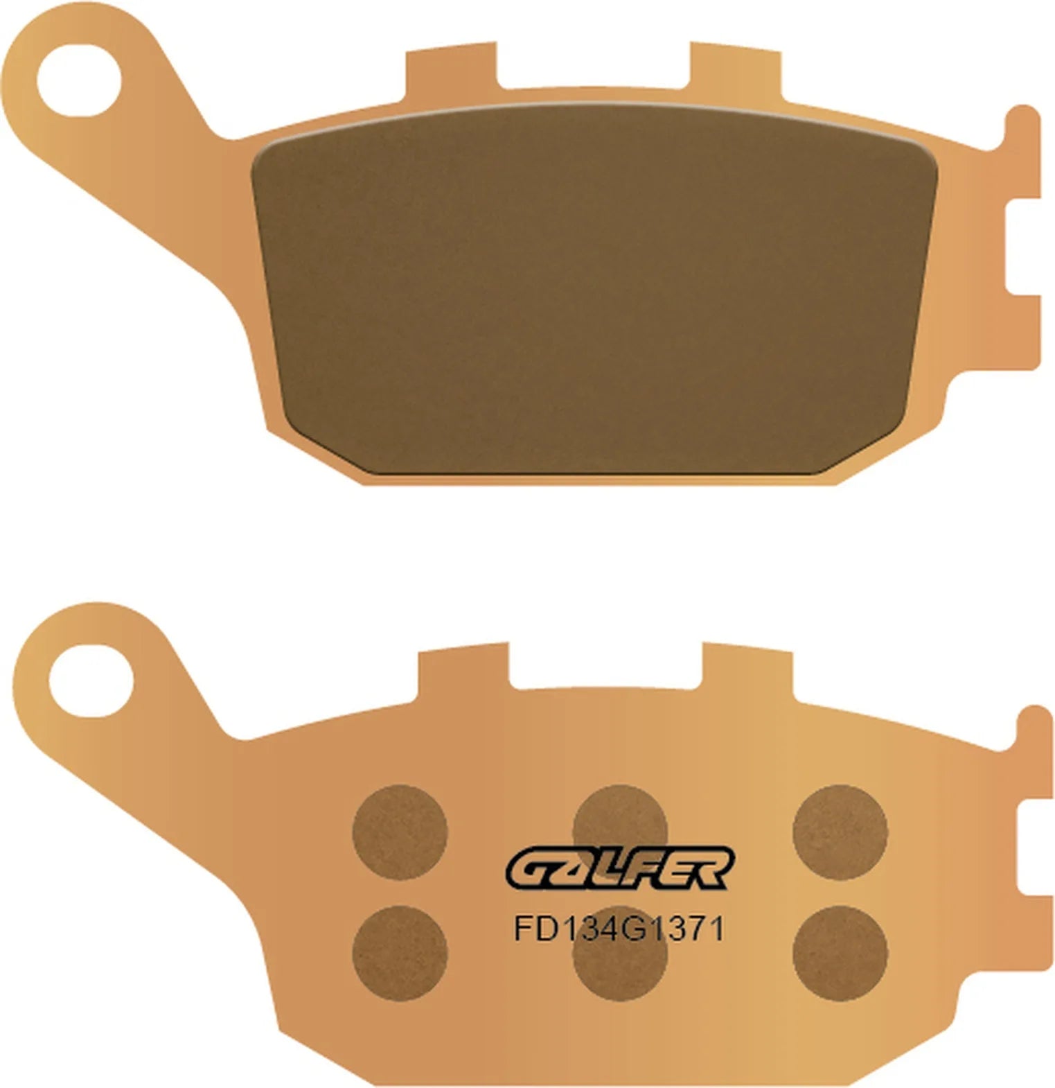 Rear Left Sintered Street Brake Pads - Galfer Compatible With Suzuki Gsf 650 Bandit - S Abs (2006)