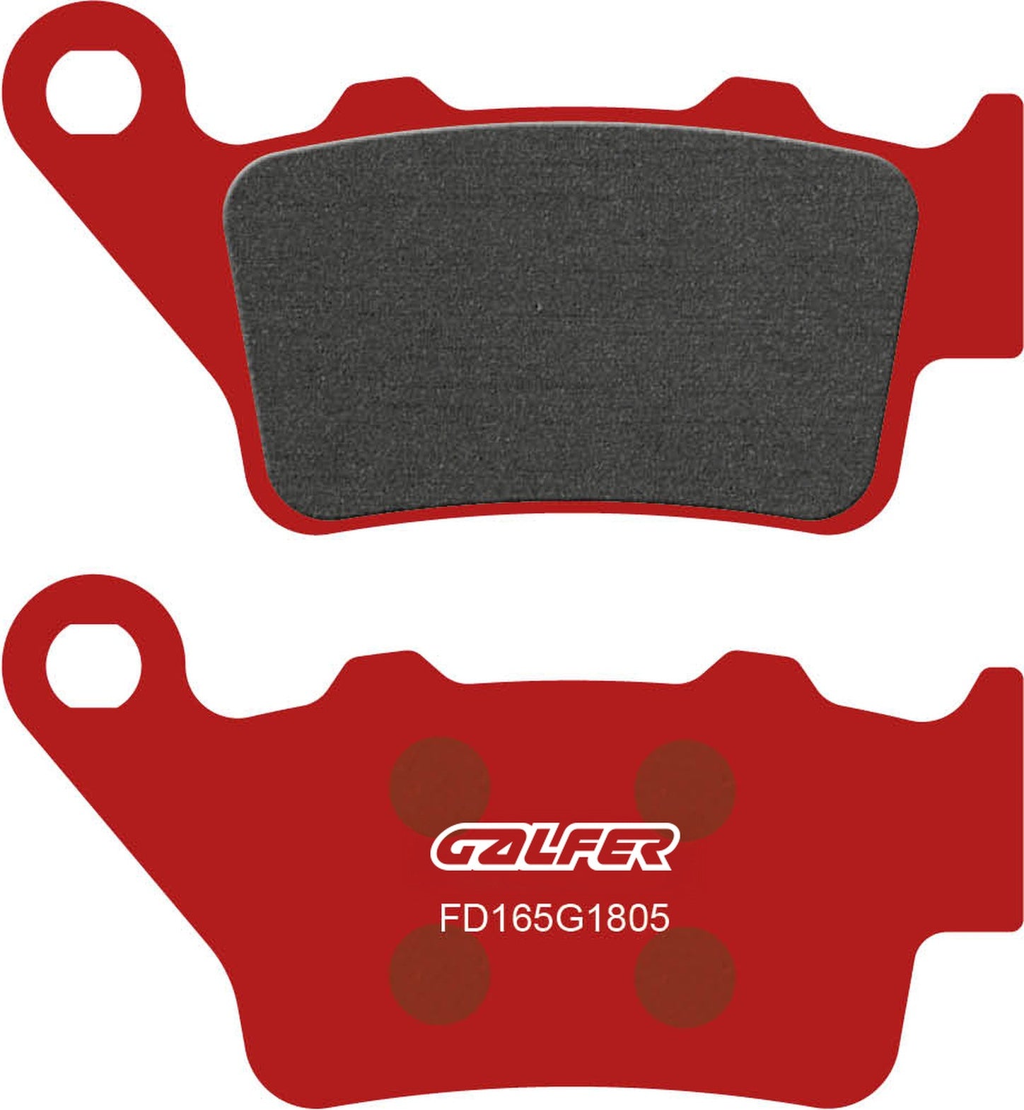 Rear Semi-Metal Trial Top Brake Pads - Galfer Compatible With Borile B 500 Cr (2002)