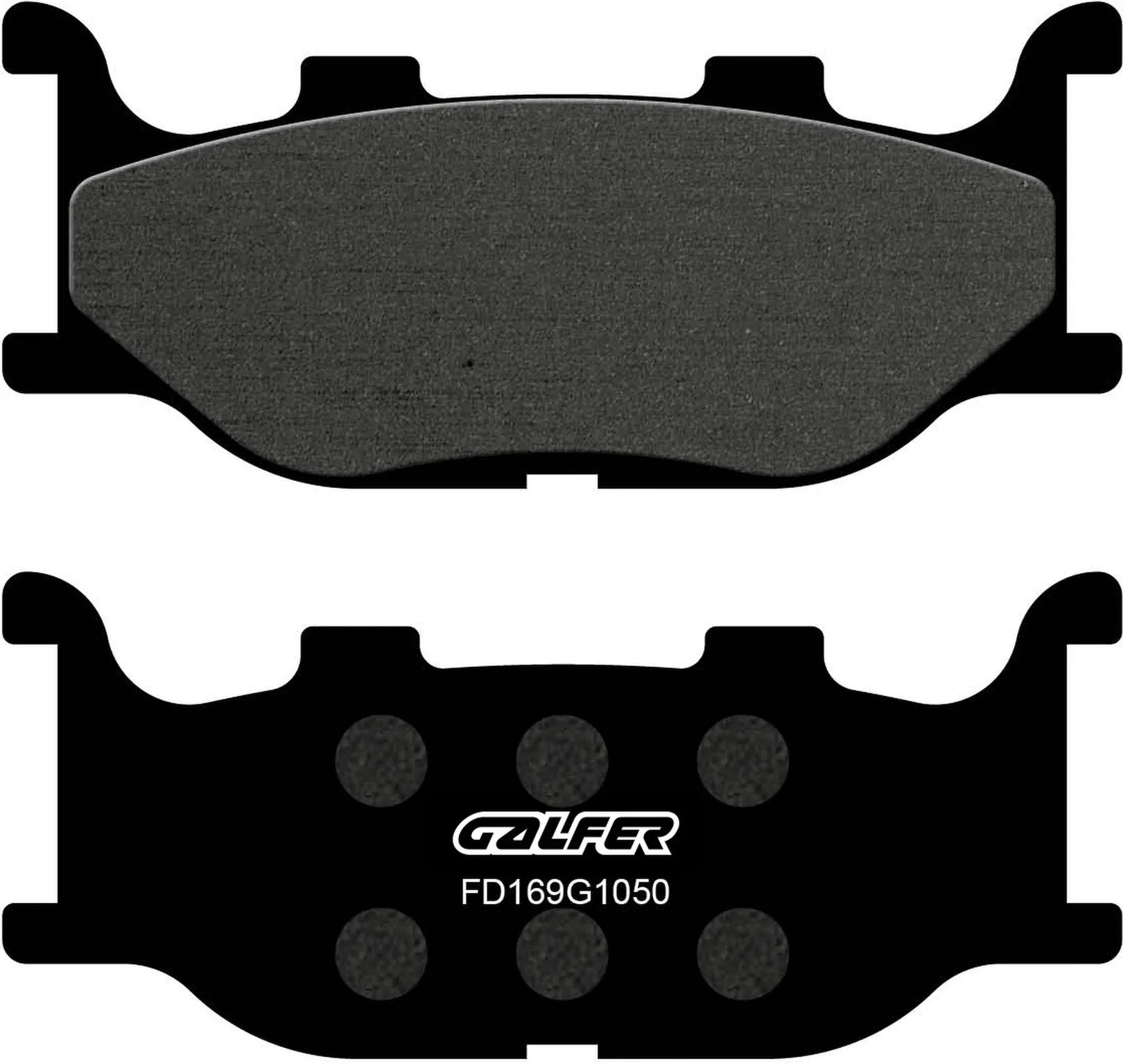 Front Scooter Brake Pads - Galfer Compatible With Linhai Monarch 160 (2004)